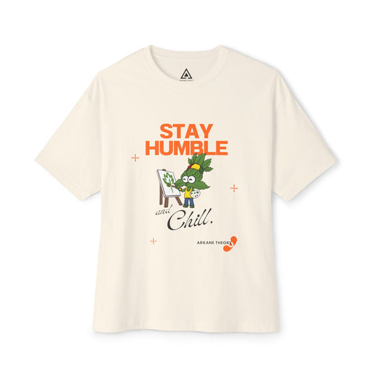 Chill Oversized Tee - Stay Humble Design